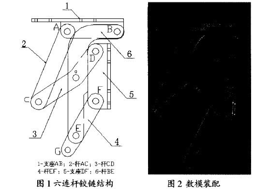 圖2數(shù)模裝配圖示