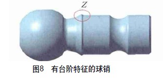 圖8 有臺階特征的球銷